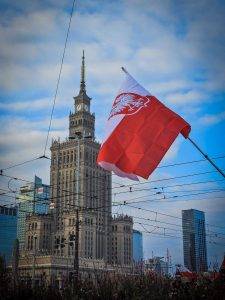 Flagge Polen Kulturpalast